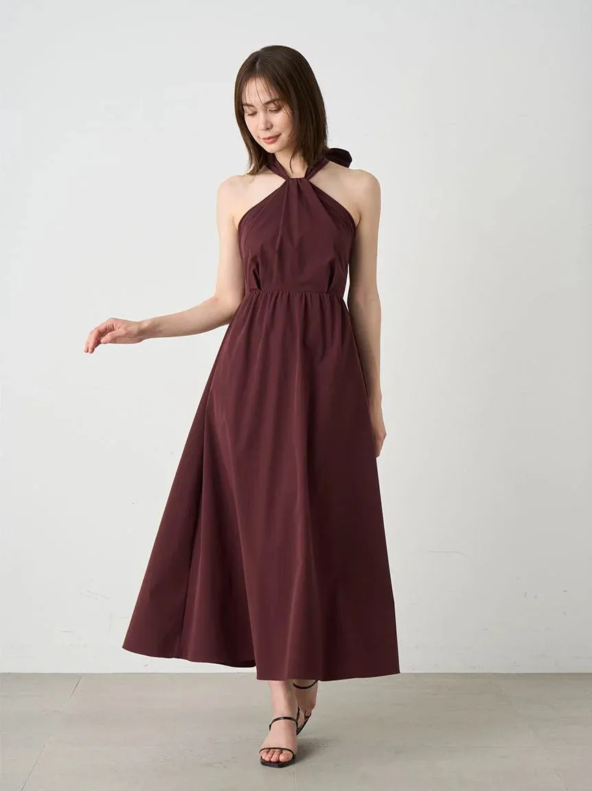 Halter Neck Maxi Dress