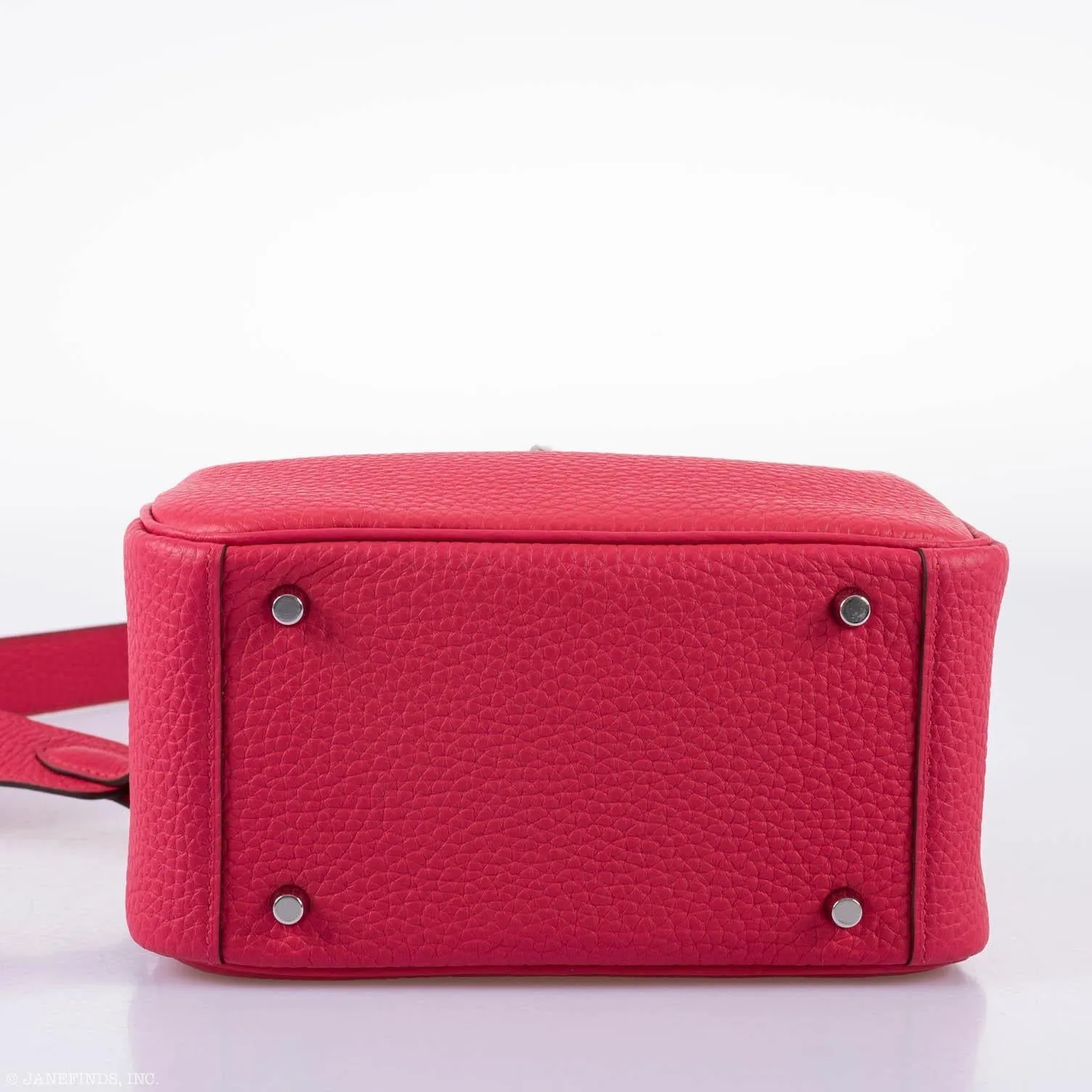 Hermès Mini Lindy 20 Rose Extreme Clemence Palladium Hardware