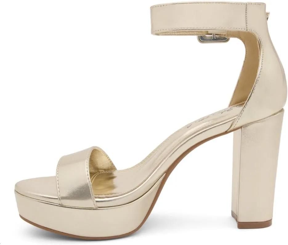 Herstyle Platform Heels for Women  4 Inch Chunky Block Heeled Sandals | Open Toe Dressy Strappy High Heels with Ankle Strap for Wedding, Prom, Graduation & 2025 Events
