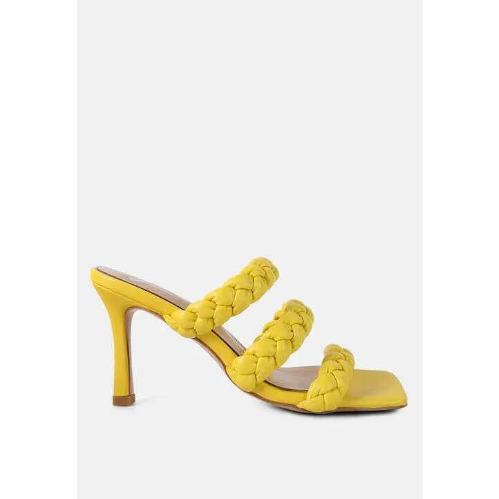 High Bae Braided Strap Casual Heels