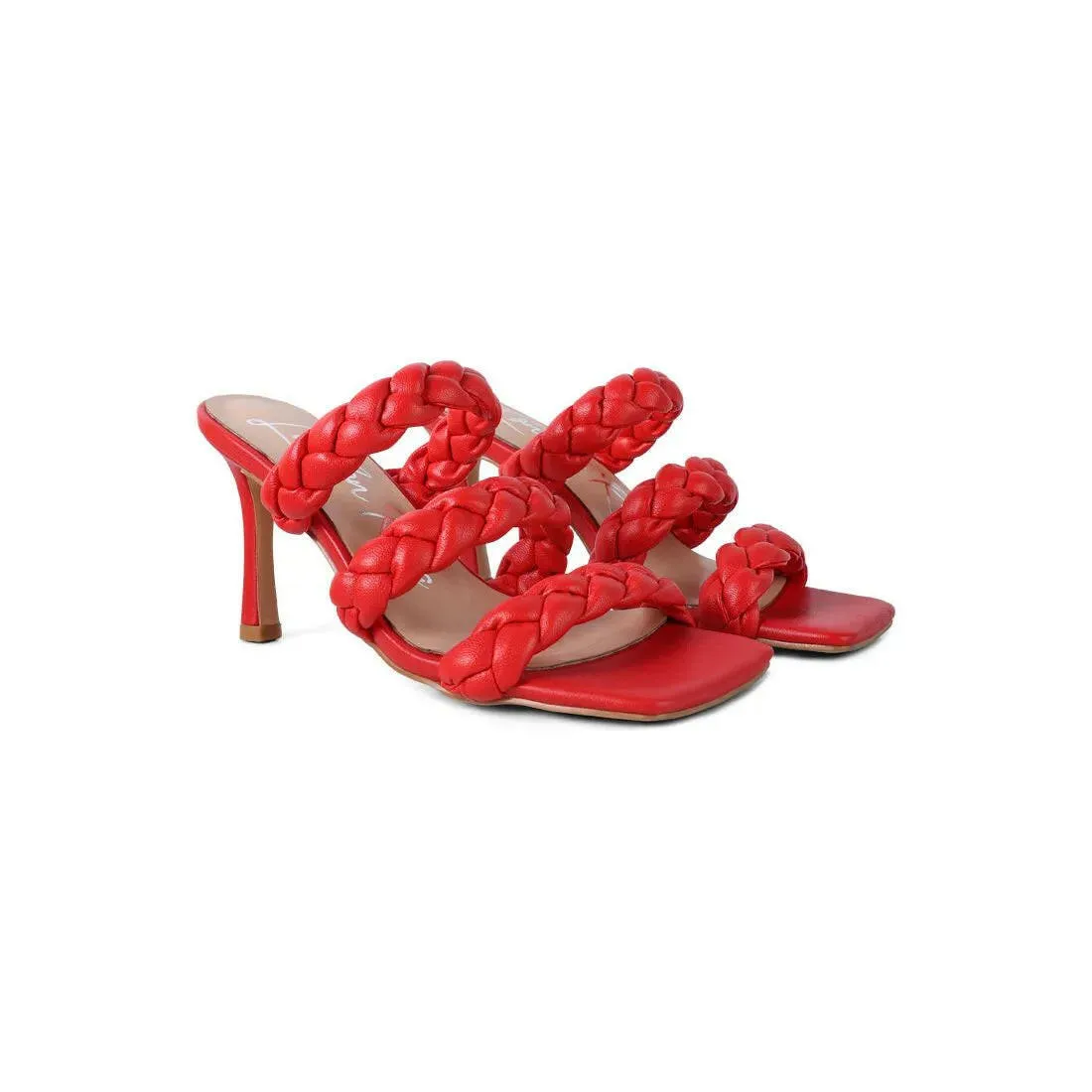 High Bae Braided Strap Casual Heels