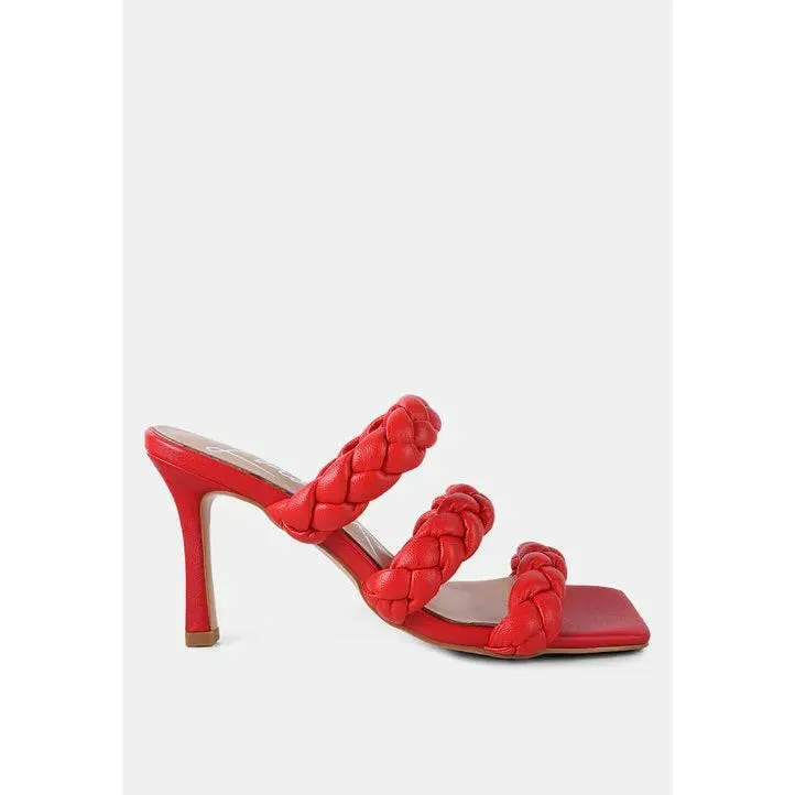 High Bae Braided Strap Casual Heels