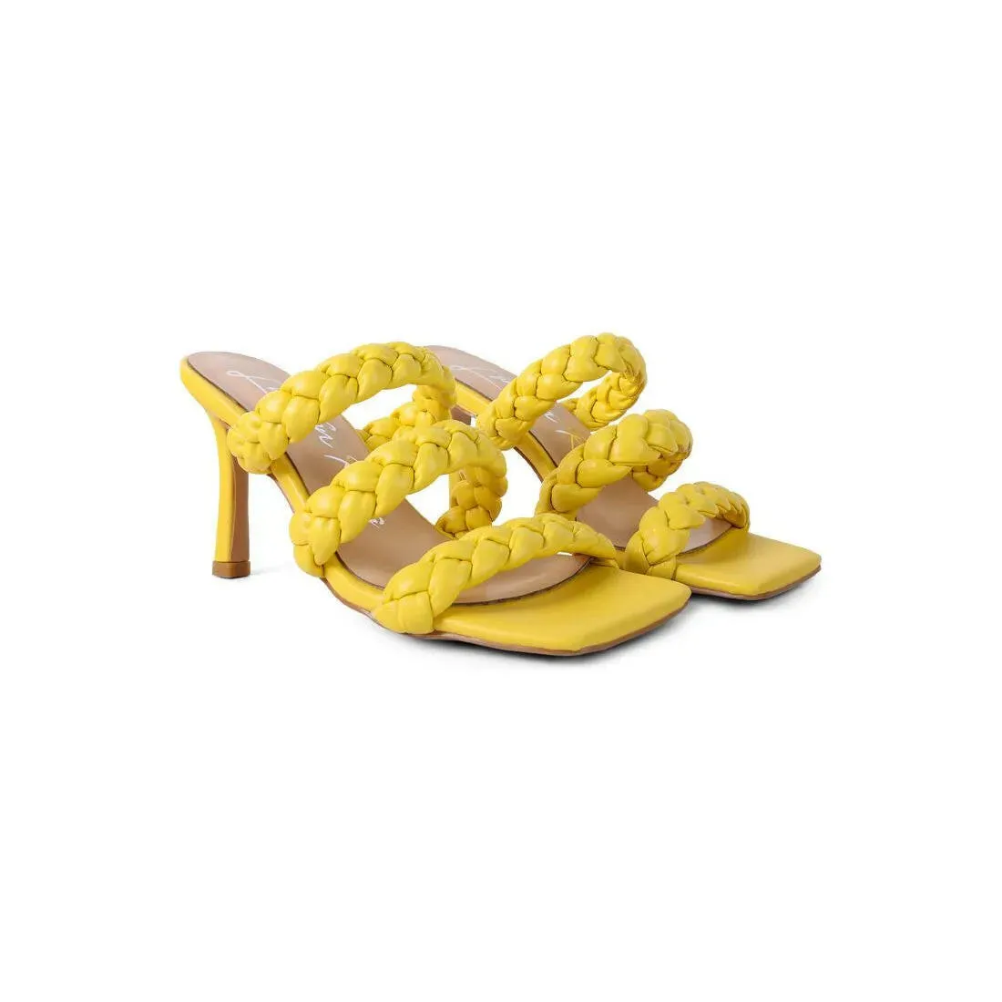 High Bae Braided Strap Casual Heels