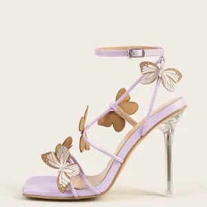High Heel Butterfly Sandals