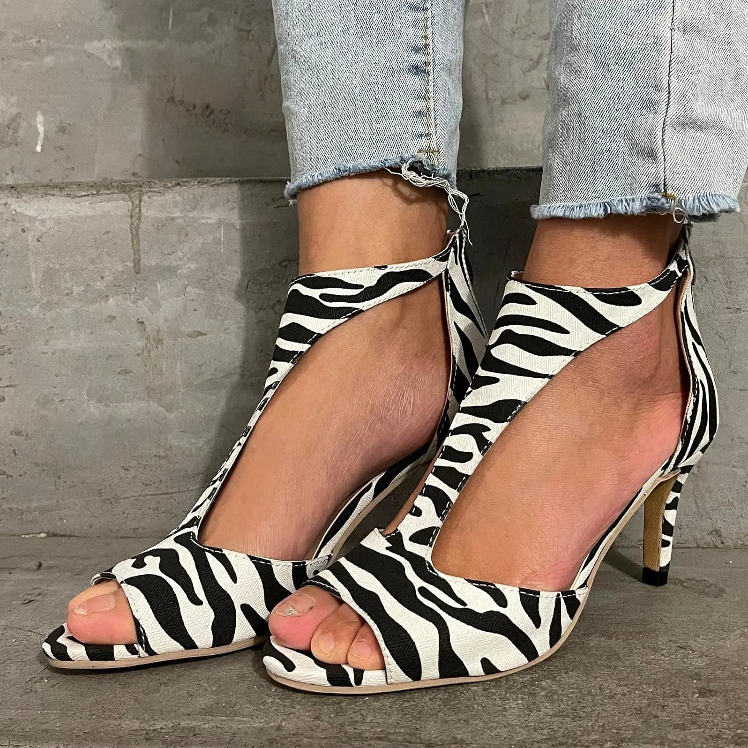 High Sandals Heels Fashion Lace-up Breathable Shoes Women's Casua Women's high Heels Sandals