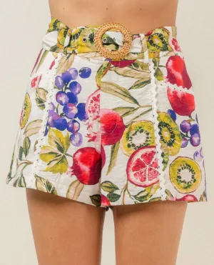 High Waist Belted Shorts