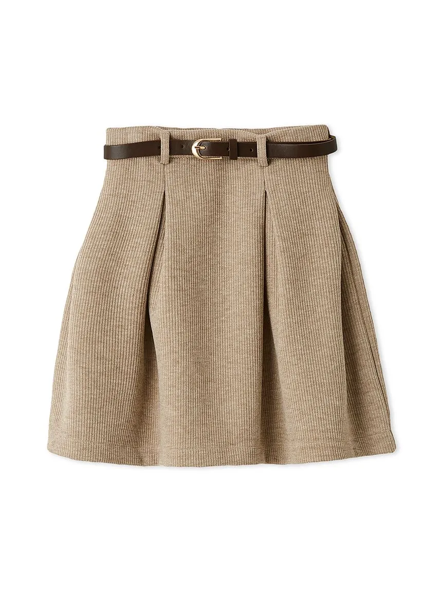 High-Waisted Structured Mini Skirt
