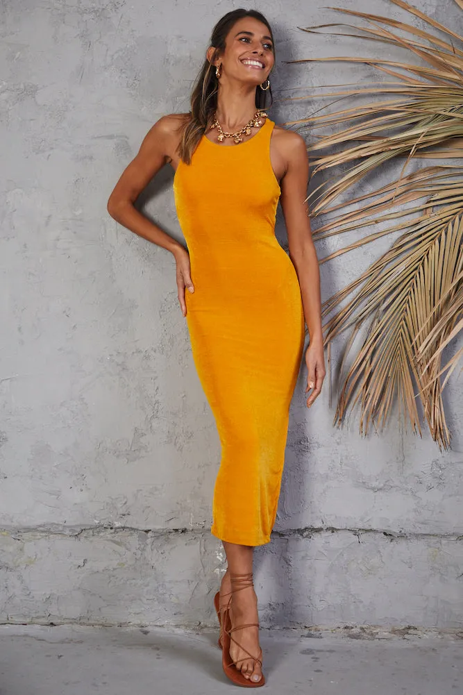 Highway To Heaven Maxi Dress Mustard