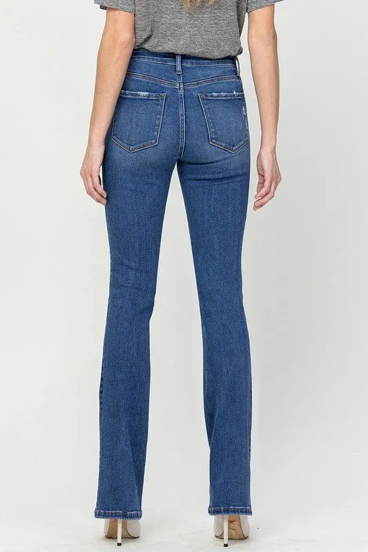 Indigo High Rise Bootcut Jeans