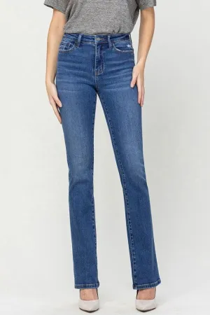 Indigo High Rise Bootcut Jeans