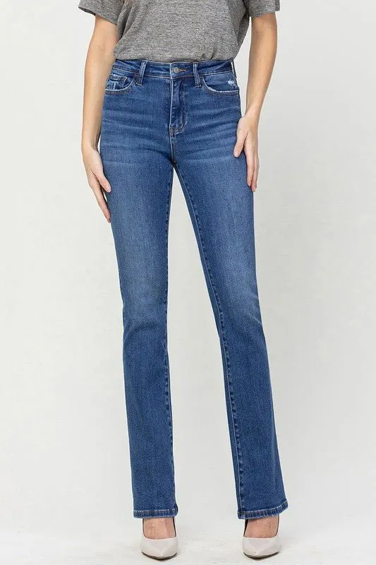 Indigo High Rise Bootcut Jeans
