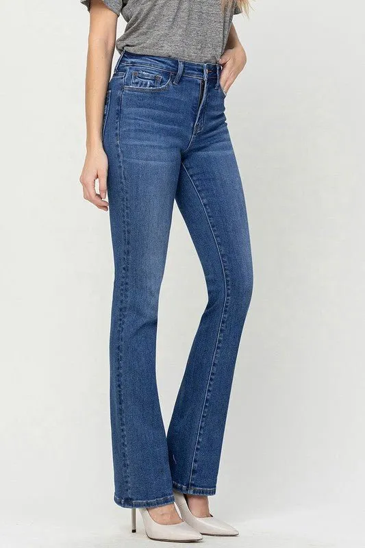 Indigo High Rise Bootcut Jeans