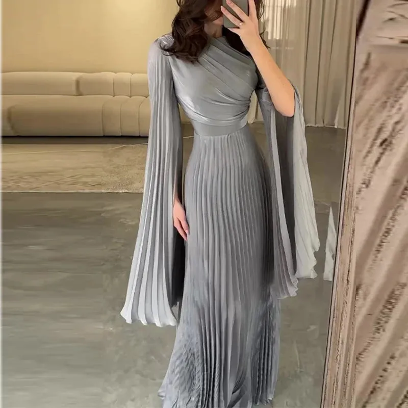 Isabeau - Elegant Pleated Evening Dress for Women