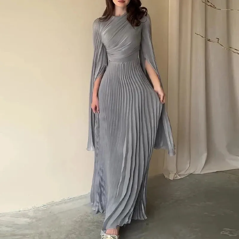 Isabeau - Elegant Pleated Evening Dress for Women