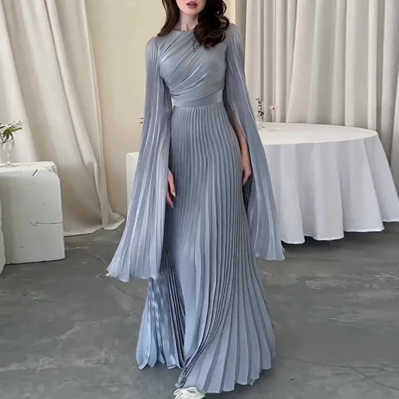 Isabeau - Elegant Pleated Evening Dress for Women