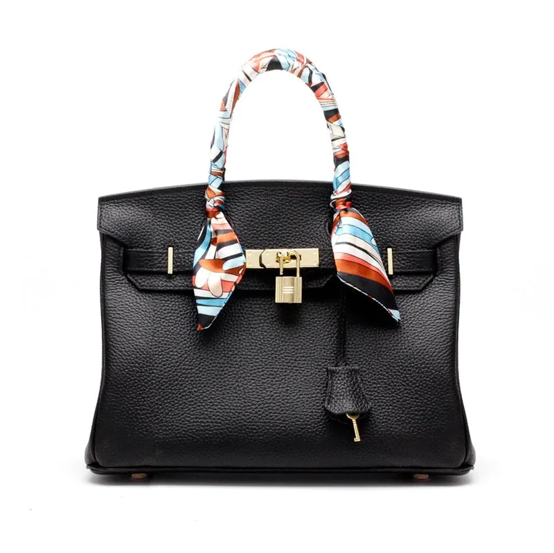 Isabella | Classic Leather Tote Bag