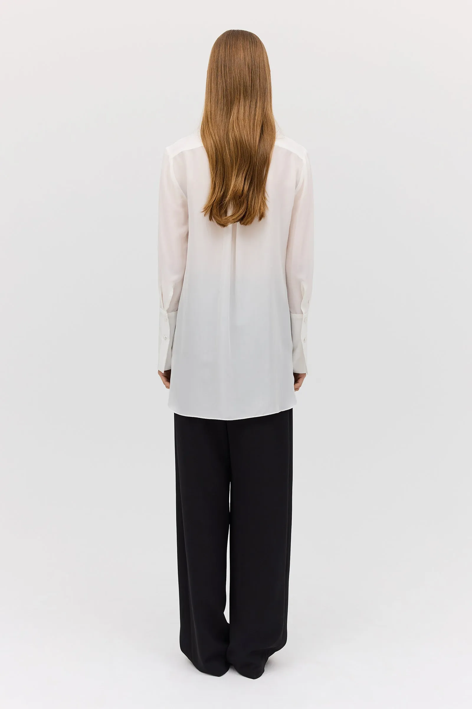 IVORY SILK CDC WHISPER SHIRT