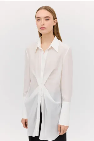 IVORY SILK CDC WHISPER SHIRT