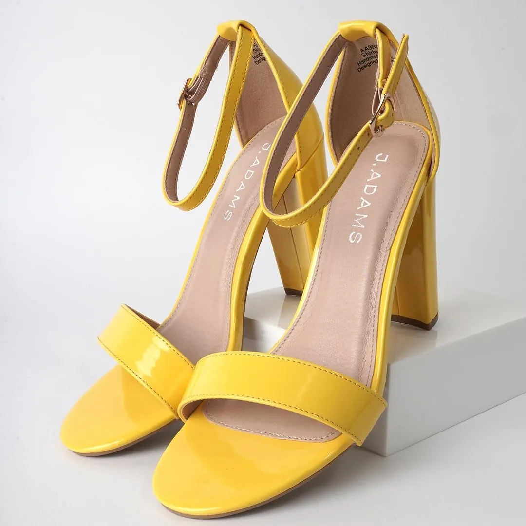 J. Adams Shirley Heels for Women - Ankle Strap High Heel Dressy Sandals