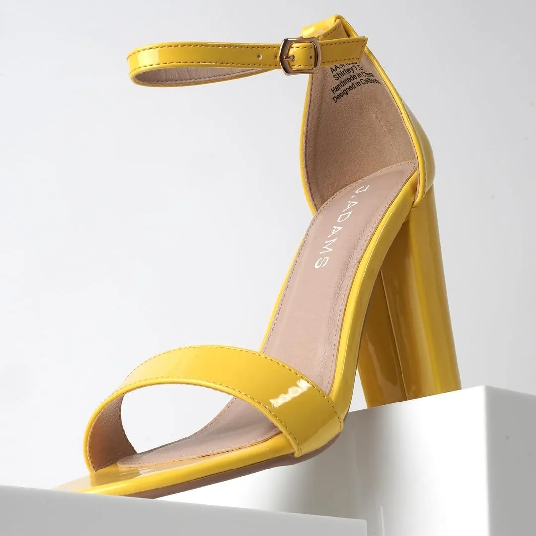 J. Adams Shirley Heels for Women - Ankle Strap High Heel Dressy Sandals