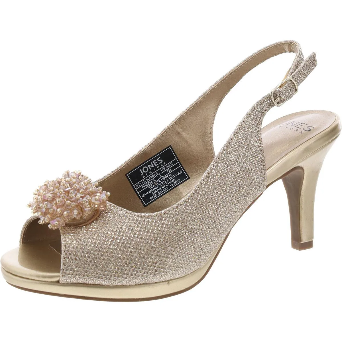 Jones New York Womens BREENA Mesh Elegant Heels