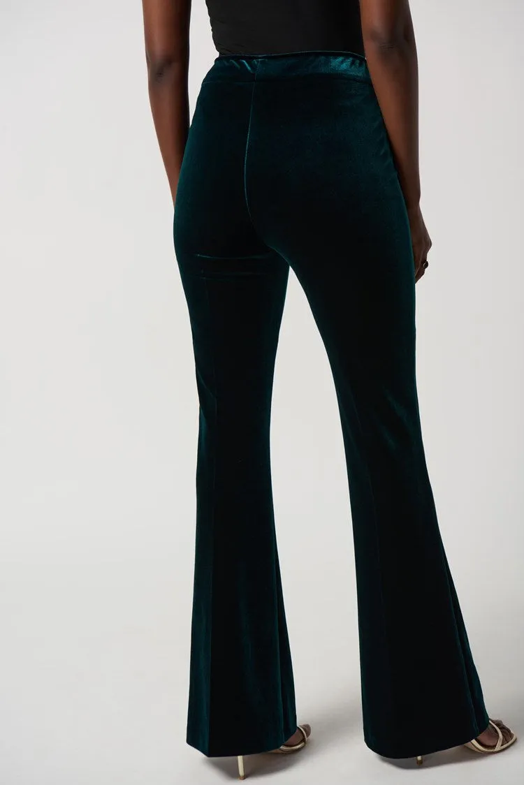 Joseph Ribkoff Velvet Flared Pull-On Pants