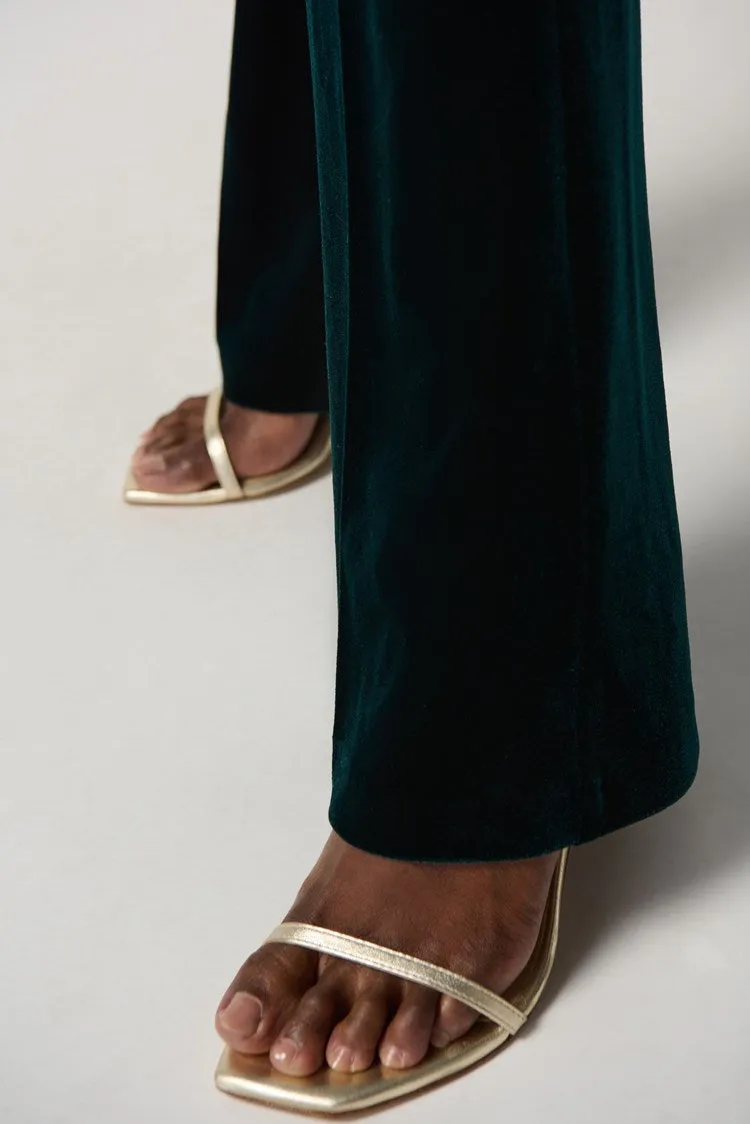 Joseph Ribkoff Velvet Flared Pull-On Pants