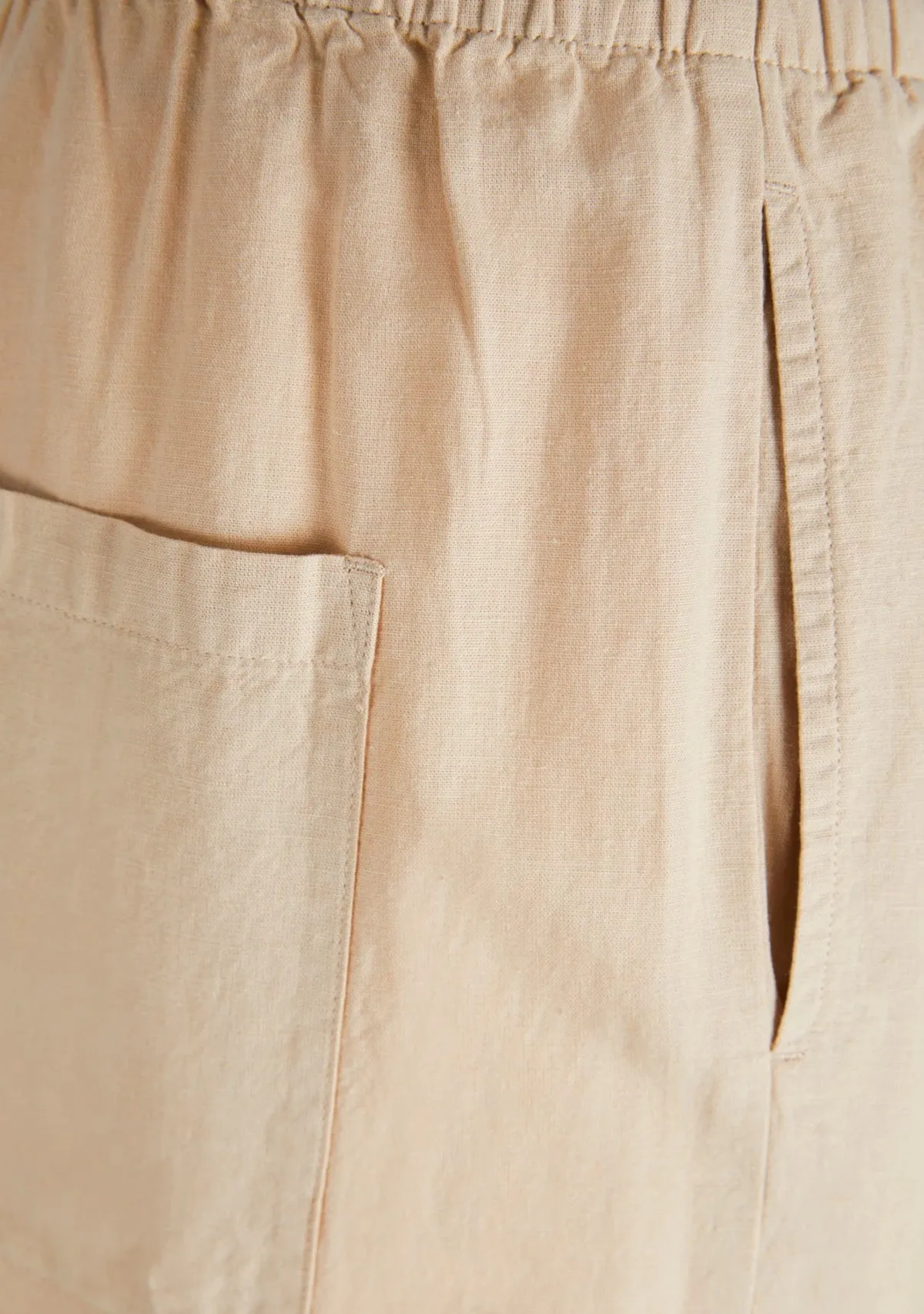 JX Flora Linen Blend MW String Pant