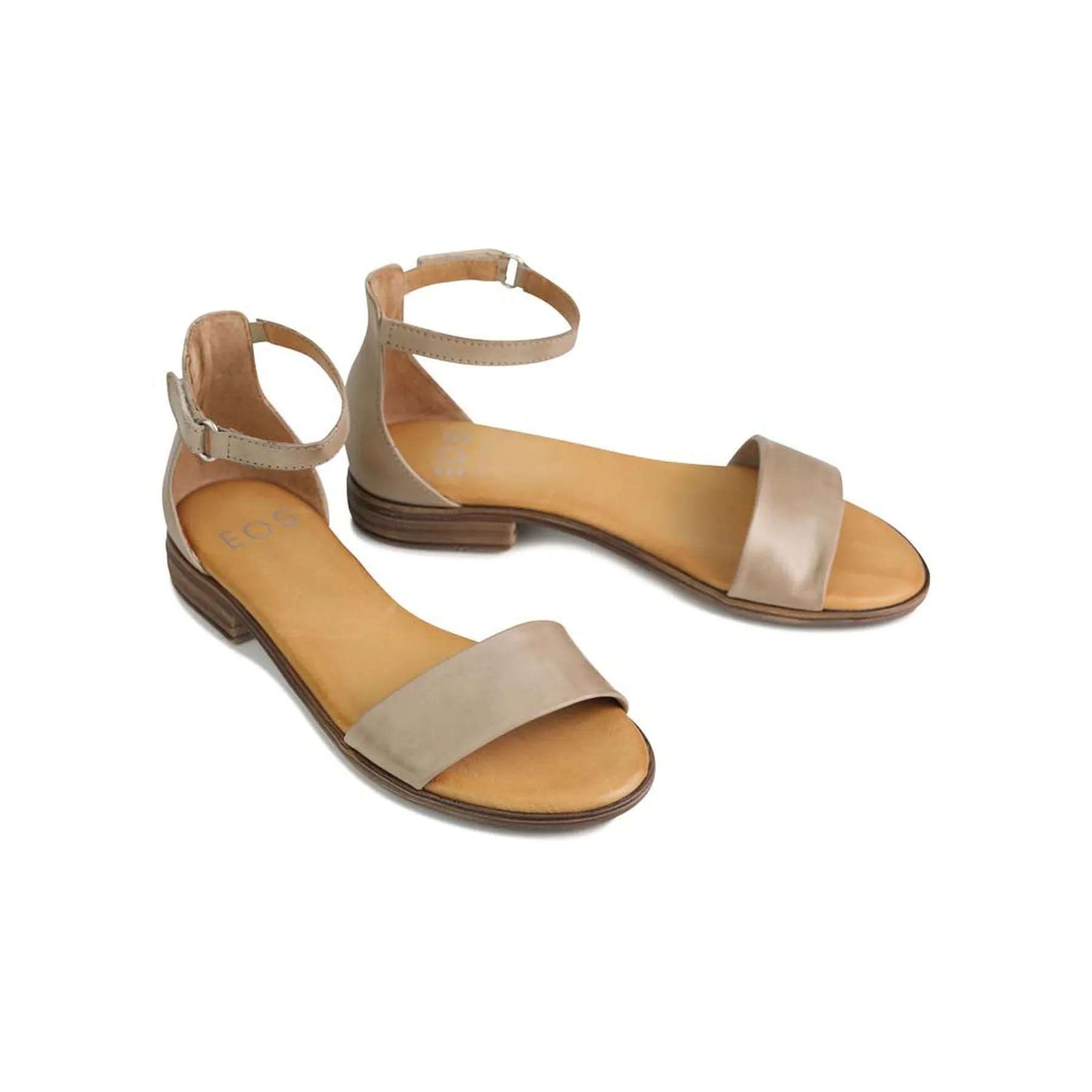 KAIT LEATHER ANKLE STRAP SANDALS