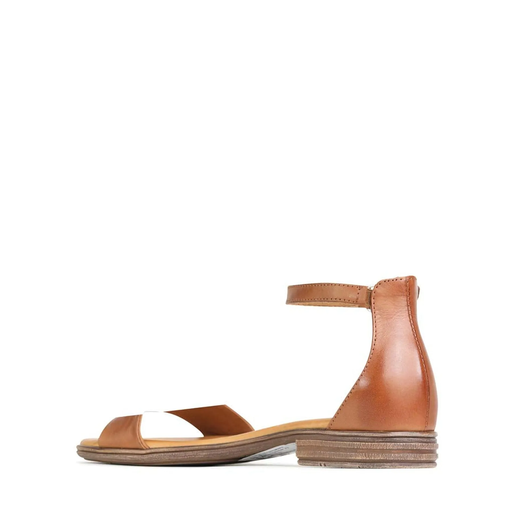 KAIT LEATHER ANKLE STRAP SANDALS