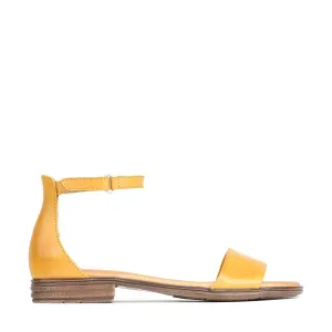 KAIT LEATHER ANKLE STRAP SANDALS