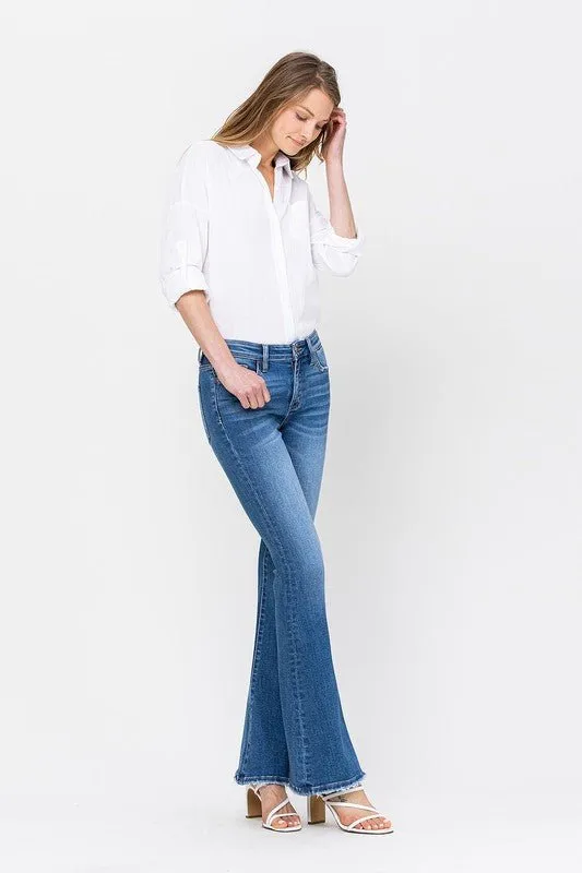 Kim Mid Rise Flare Jeans