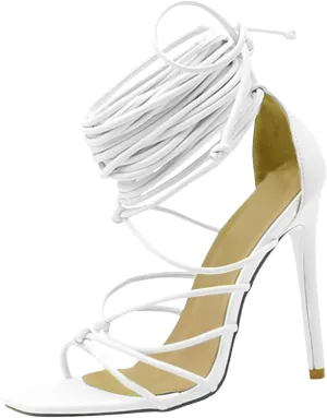 Kitten Heels Strappy Open Square Toe Ankle Strap High Squared Heels Womens Women's Sandals