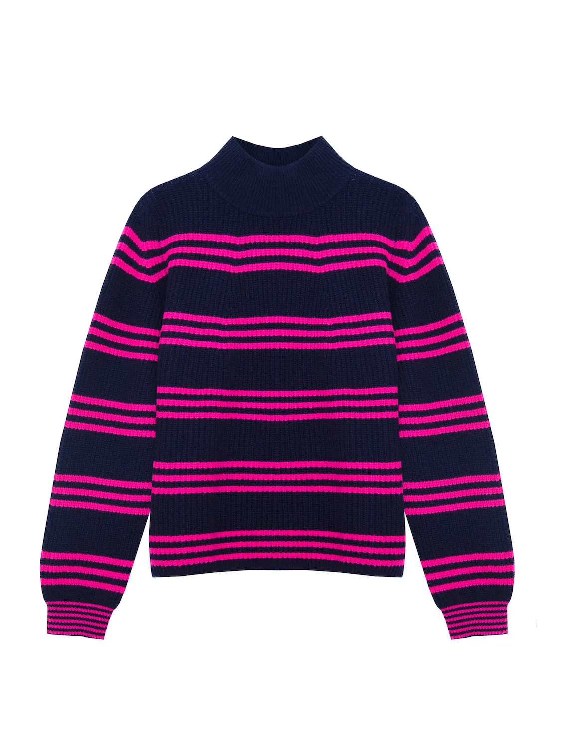 Koko Navy Blue Stripe Cashmere Jumper