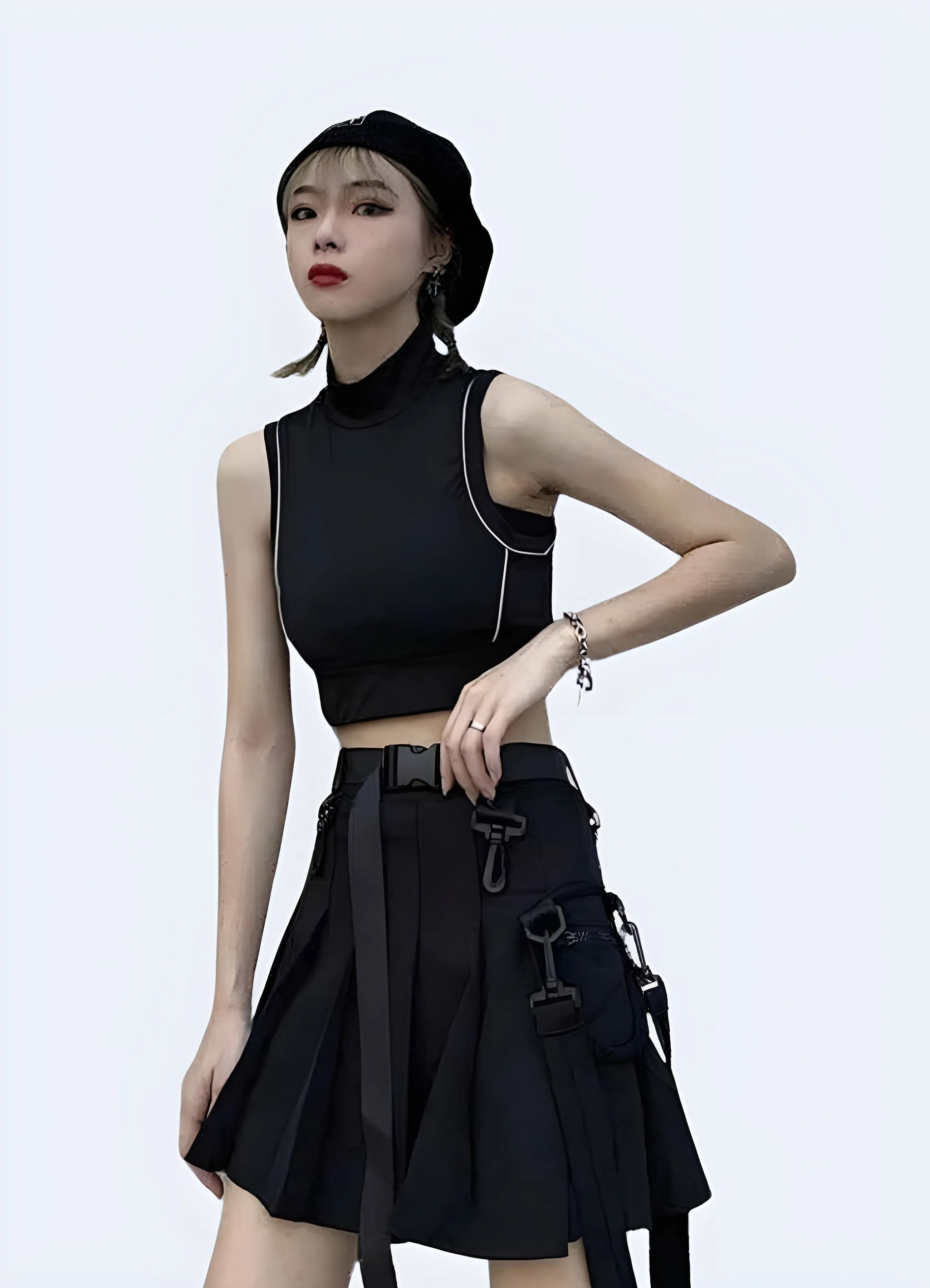 Korean Techwear Skirt
