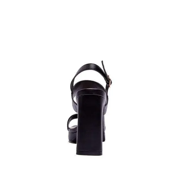 KRISHA-04X Elegant Strap Buckled 4" Heel Sandal