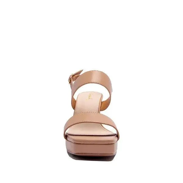 KRISHA-04X Elegant Strap Buckled 4" Heel Sandal