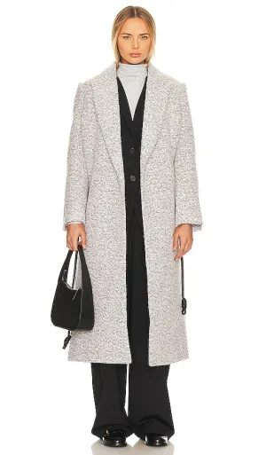 L'Academie Alaiya Coat in Light Grey