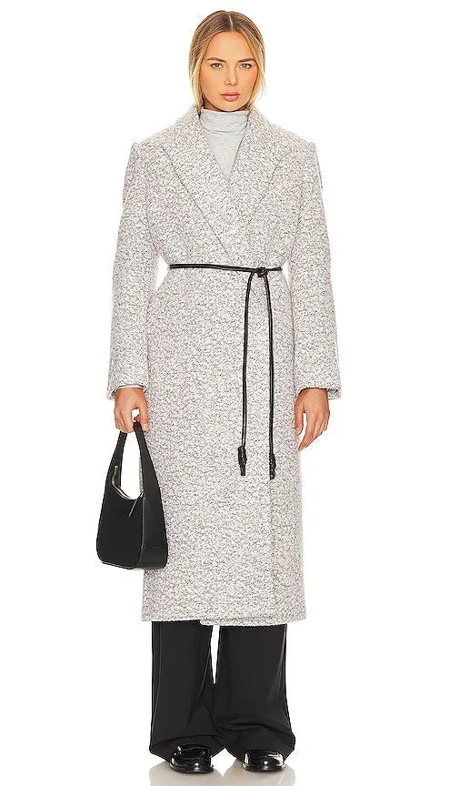 L'Academie Alaiya Coat in Light Grey
