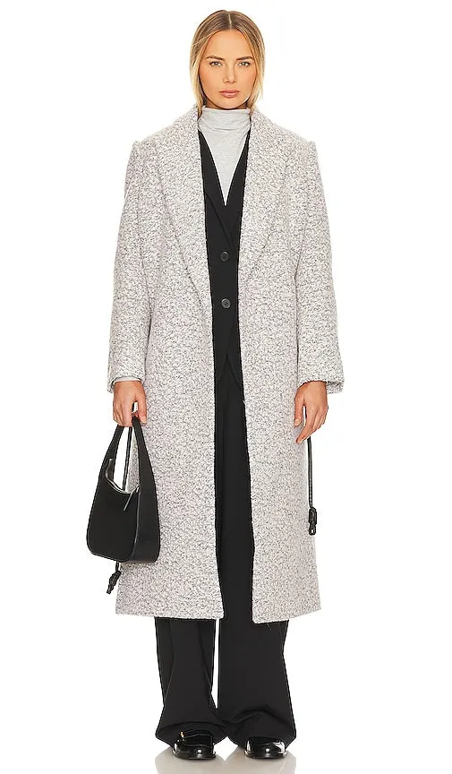 L'Academie Alaiya Coat in Light Grey