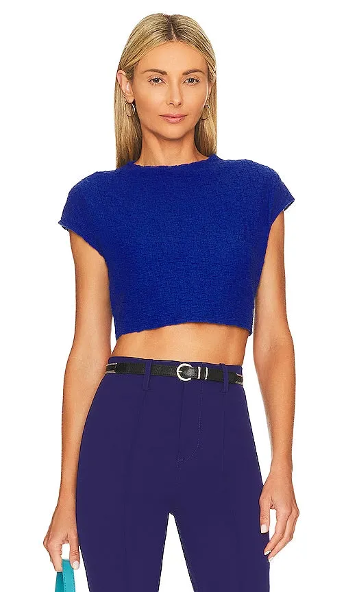 L'Academie Farah Crop Top in Royal