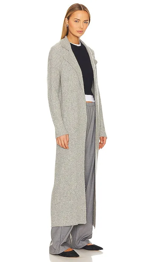 L'Academie Patrice Long Cardigan in Grey