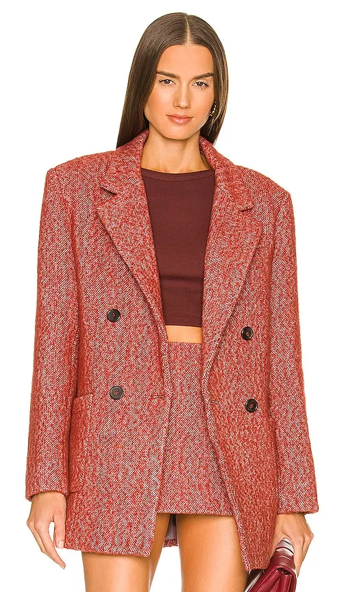 L'Academie Sundar Blazer in Red