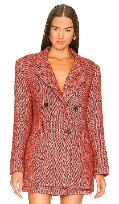 L'Academie Sundar Blazer in Red