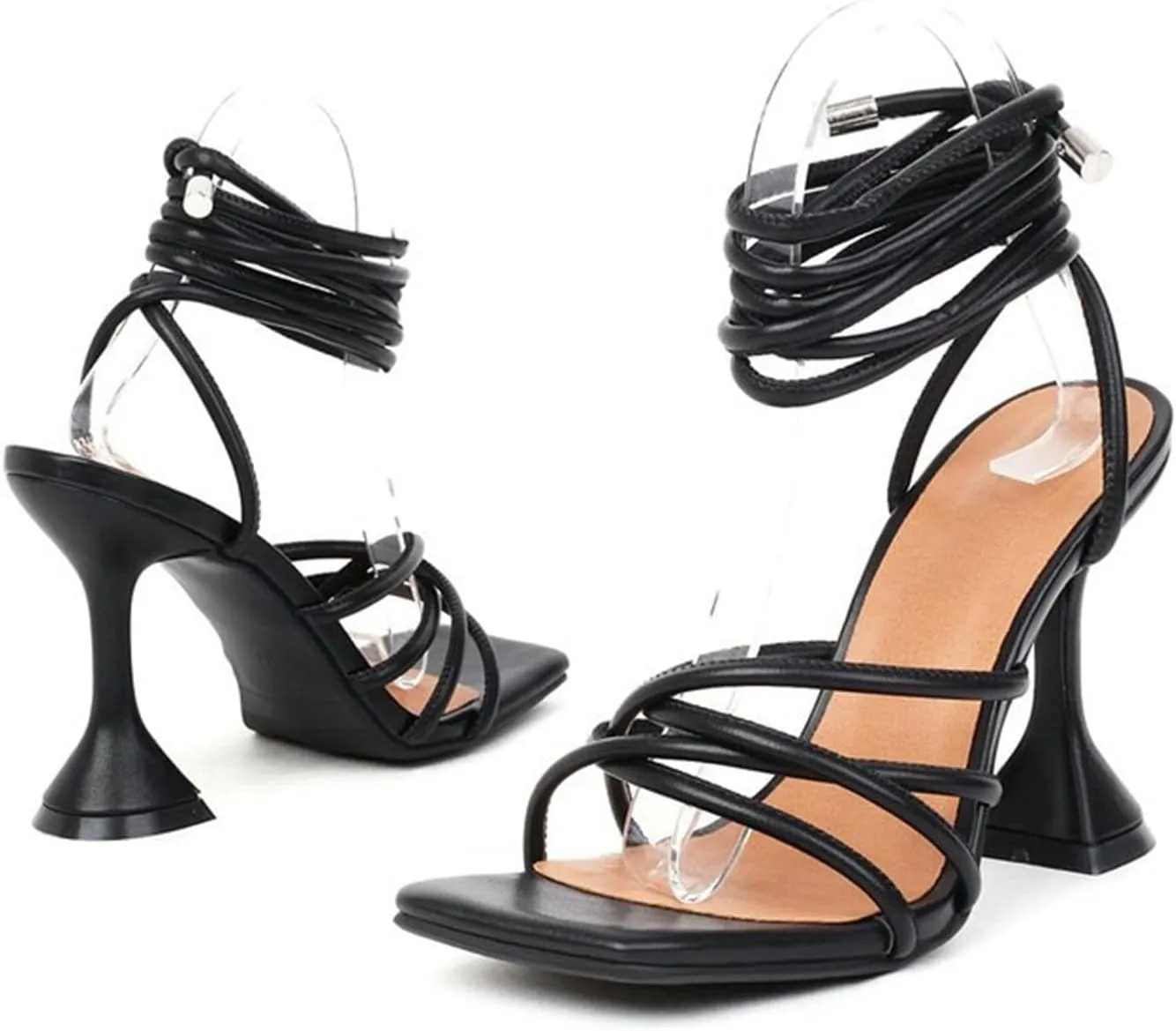Ladies Diamonds Heel For Wedding Party Dress High Fasion Sexy Chunky Heel Sandal High Cushion Walking Shoes Women