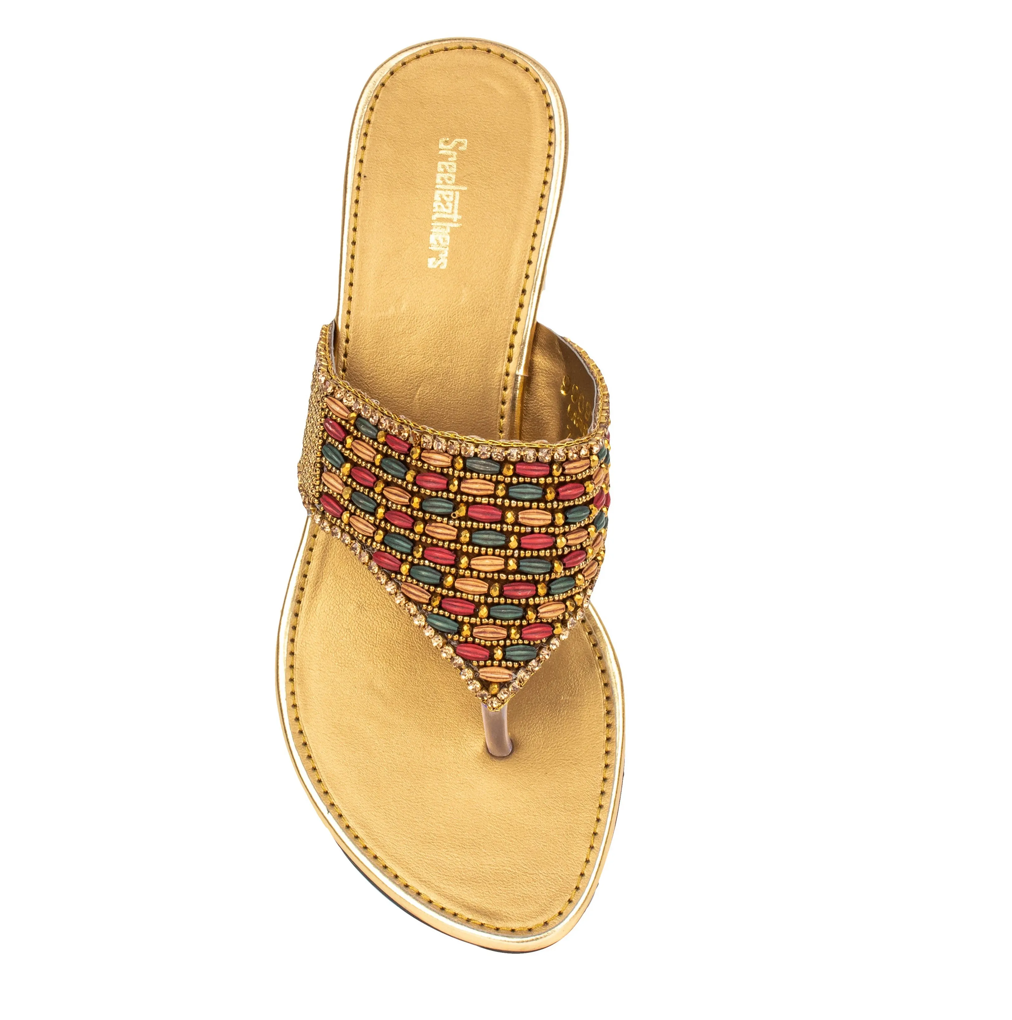 Ladies fancy heel chappal 990918