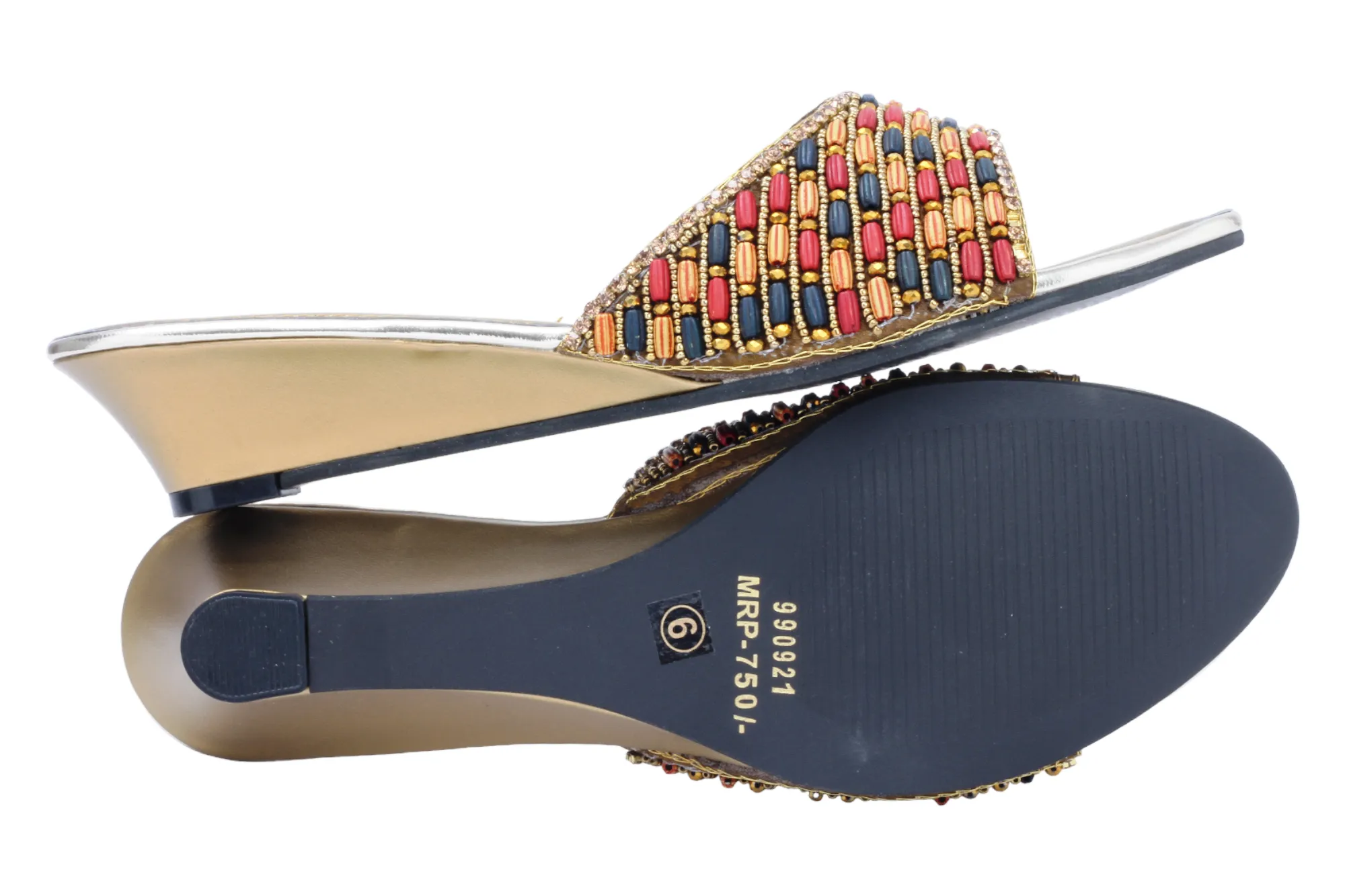 Ladies fancy heel chappal 990921