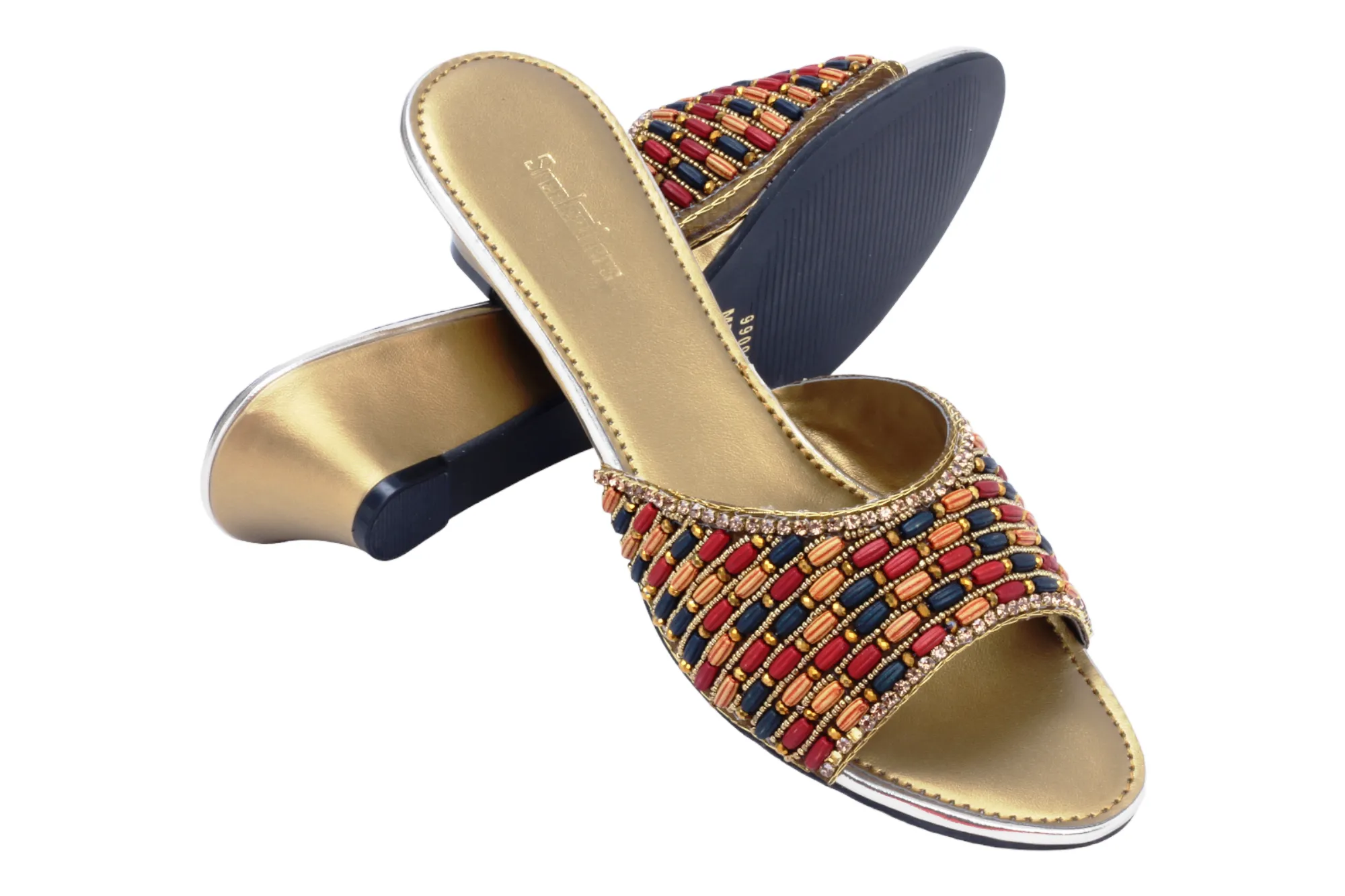 Ladies fancy heel chappal 990921