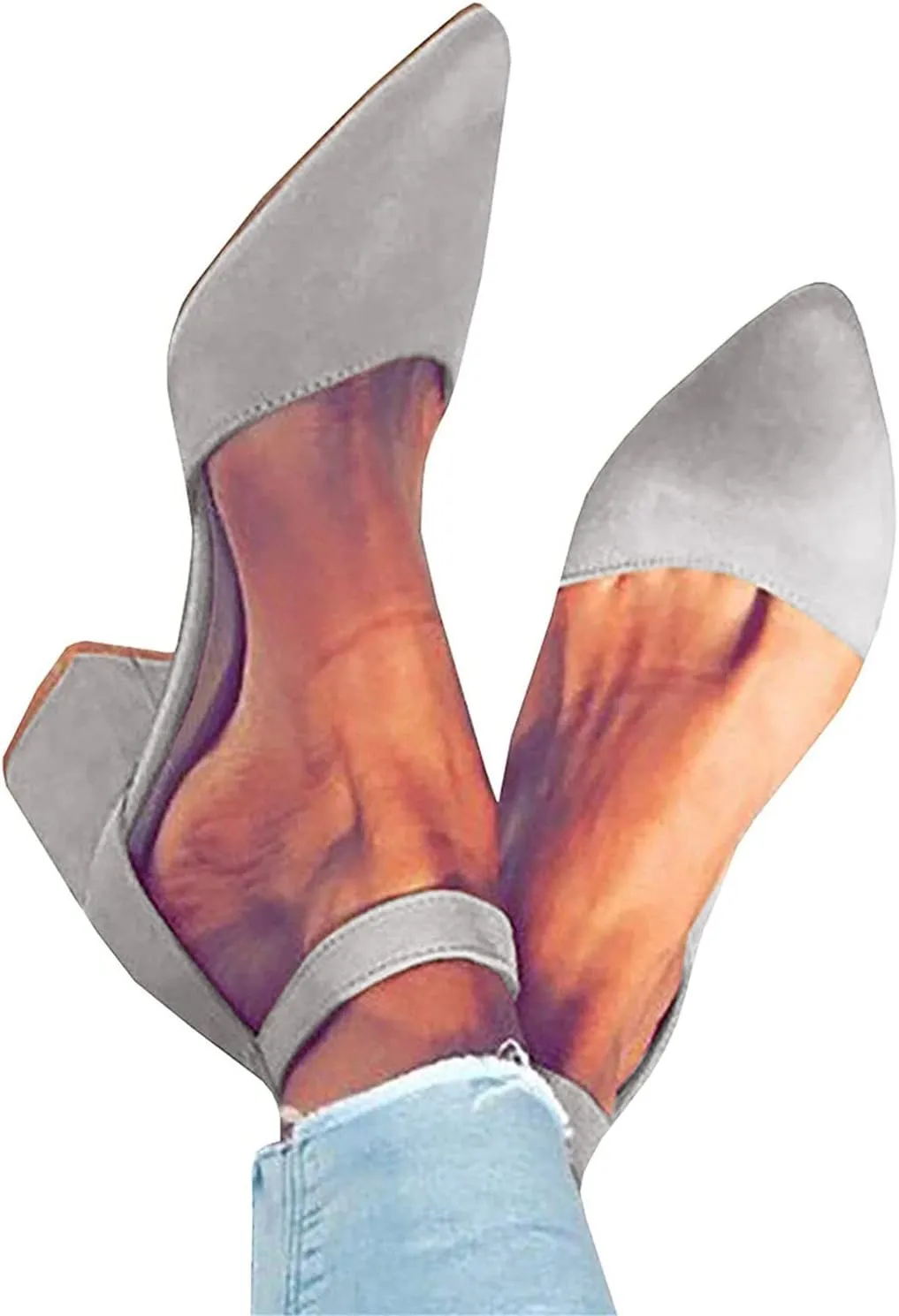 Ladies Shoes Heels Pointed Shoes Business Fashion Singles Toe Sandals For Women Sandals Women Slip on Wedges