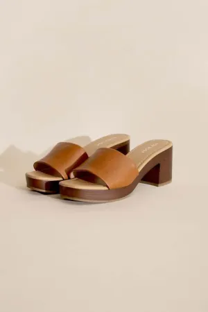 LAUREN-1 Slides Mules Heels